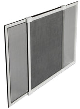 M-D 14177 Window Screen, 18 in L, 20 to 37 in W, Aluminum/Fiberglass, White